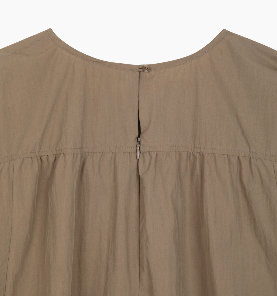 Brown blouse with balloon sleeves - null - Brown | Sisley K image number 4